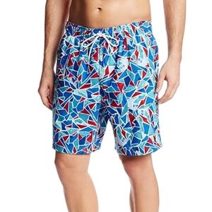 Nautica Men’s Colorful Abstract Swim Trunks